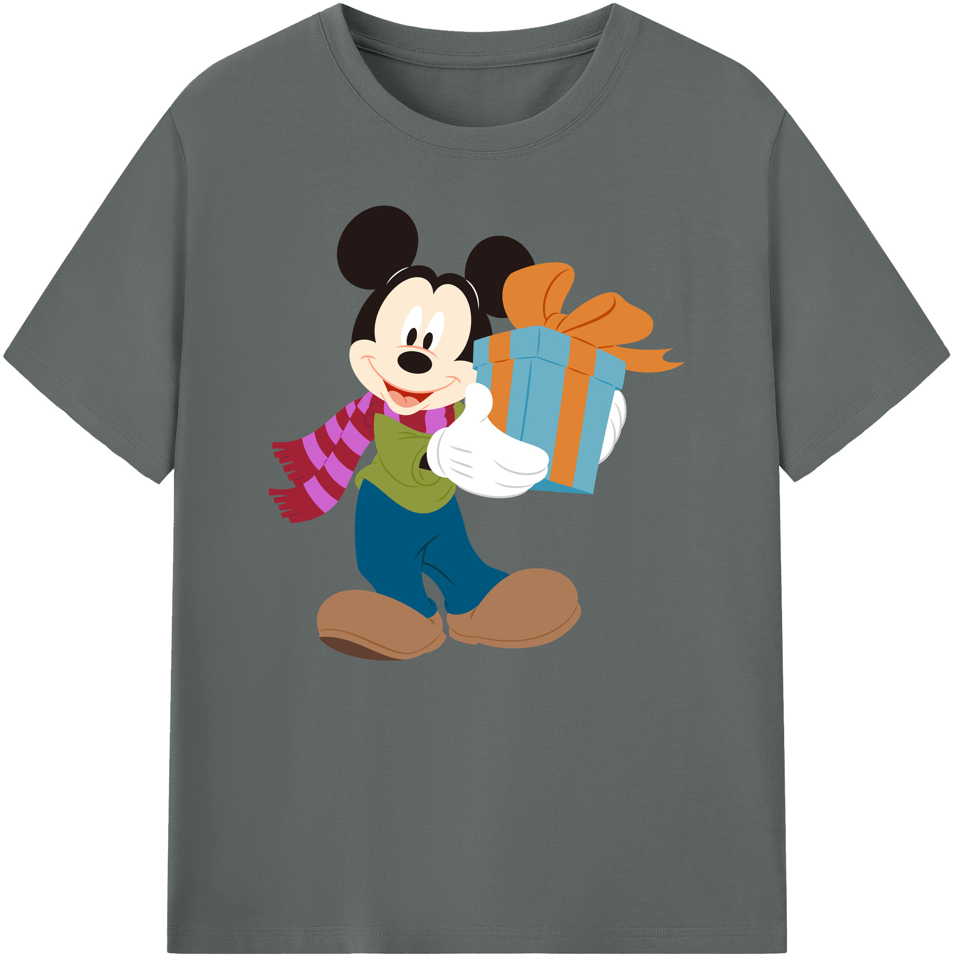 ミッキーマウス Mickey Mouse 綿100％ メンズ半袖Tシャツ｜肌触りやわらか＆通気性